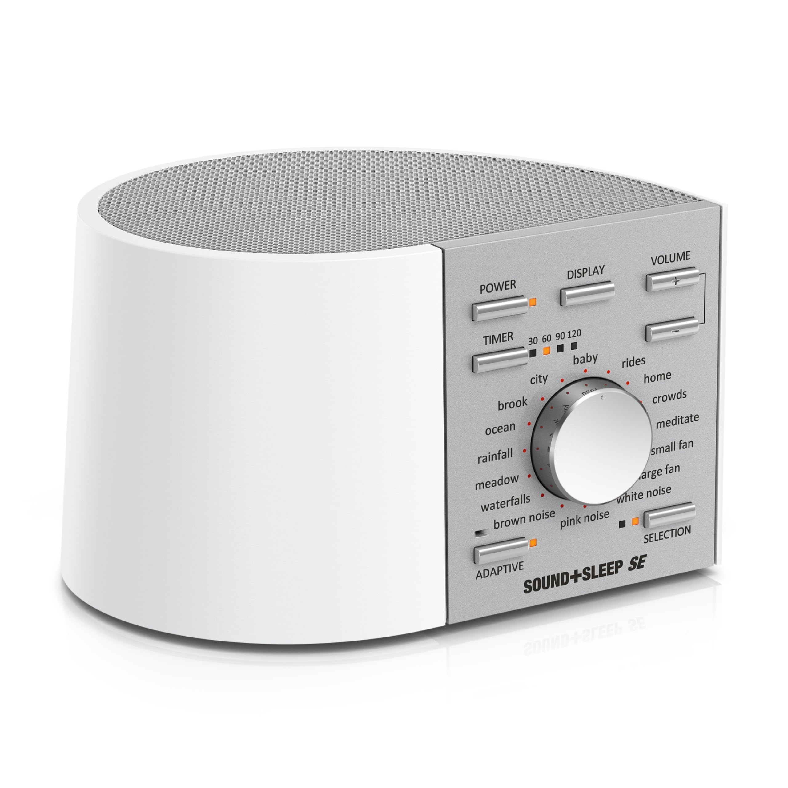Adaptive Sound Technologies Sound + Sleep SE Noise Machine - White Noise Machine - Non-Looping Environmental/Nature Sounds for S