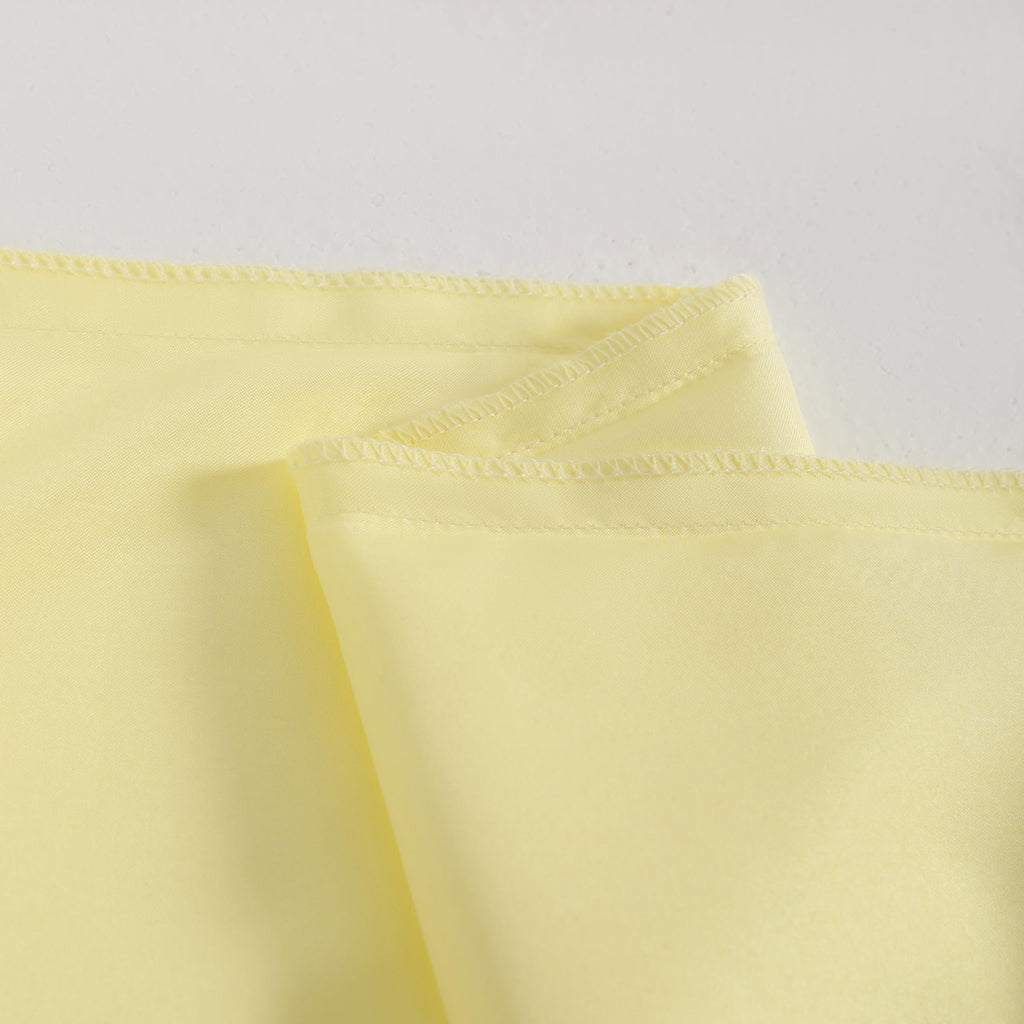 Ntbay 2 Pack Satin King Pillowcases For Hair And Skin, Luxurious And Silky Pillow Cases With Envelope Closure, 20X36 Inches, Light Yellow