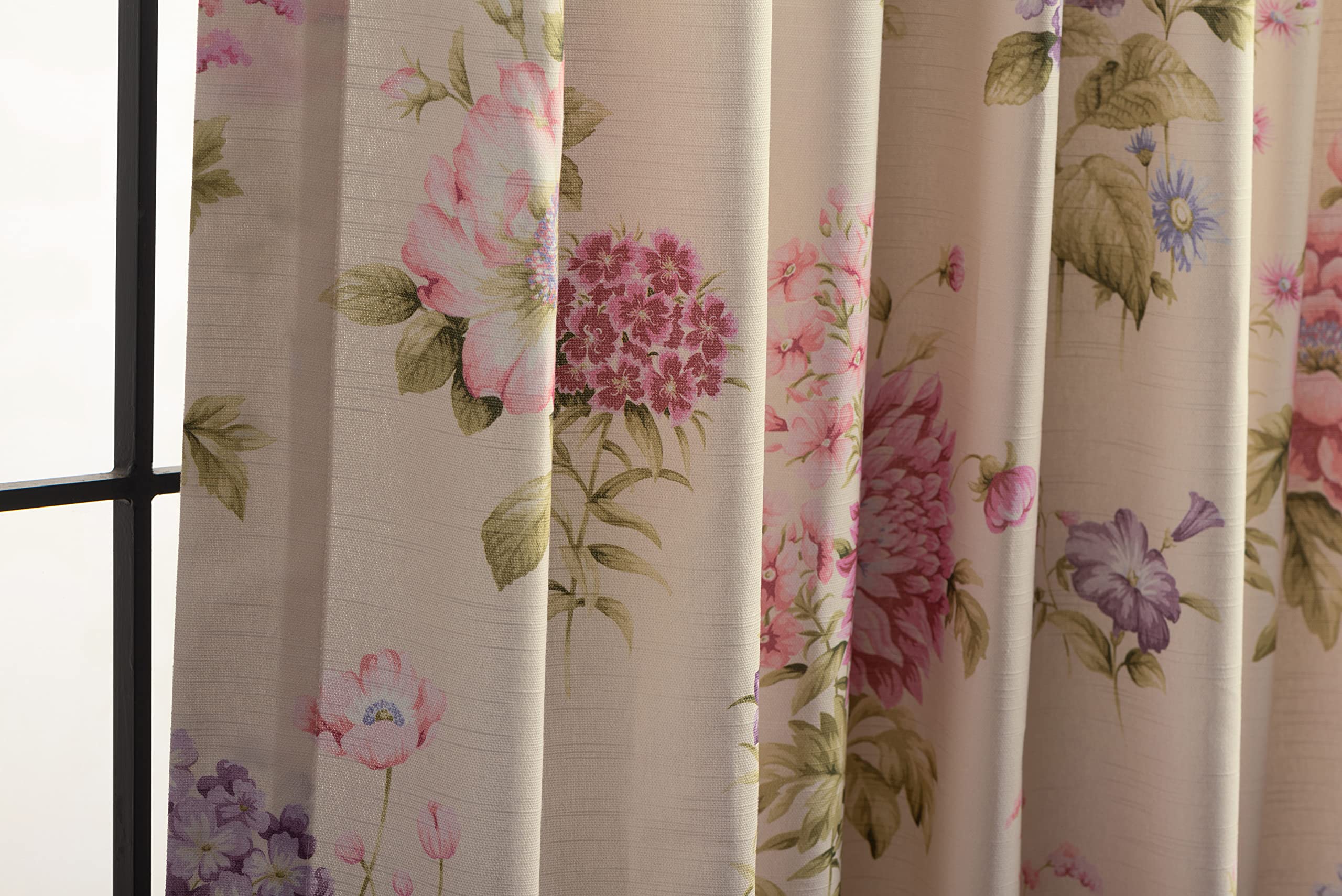 Maison D' Hermine Curtain 100% Cotton 50''X96'' Curtains 1 Panel Easy Hanging With A Rod Pocket & Loop For Kitchen, Bedrooms & O