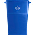 Genuine Joe GJO57258 Recycling Rectangular Container, 23 gallon Capacity, 22-1/2 Width x 30 Height x 11 Depth, Blue