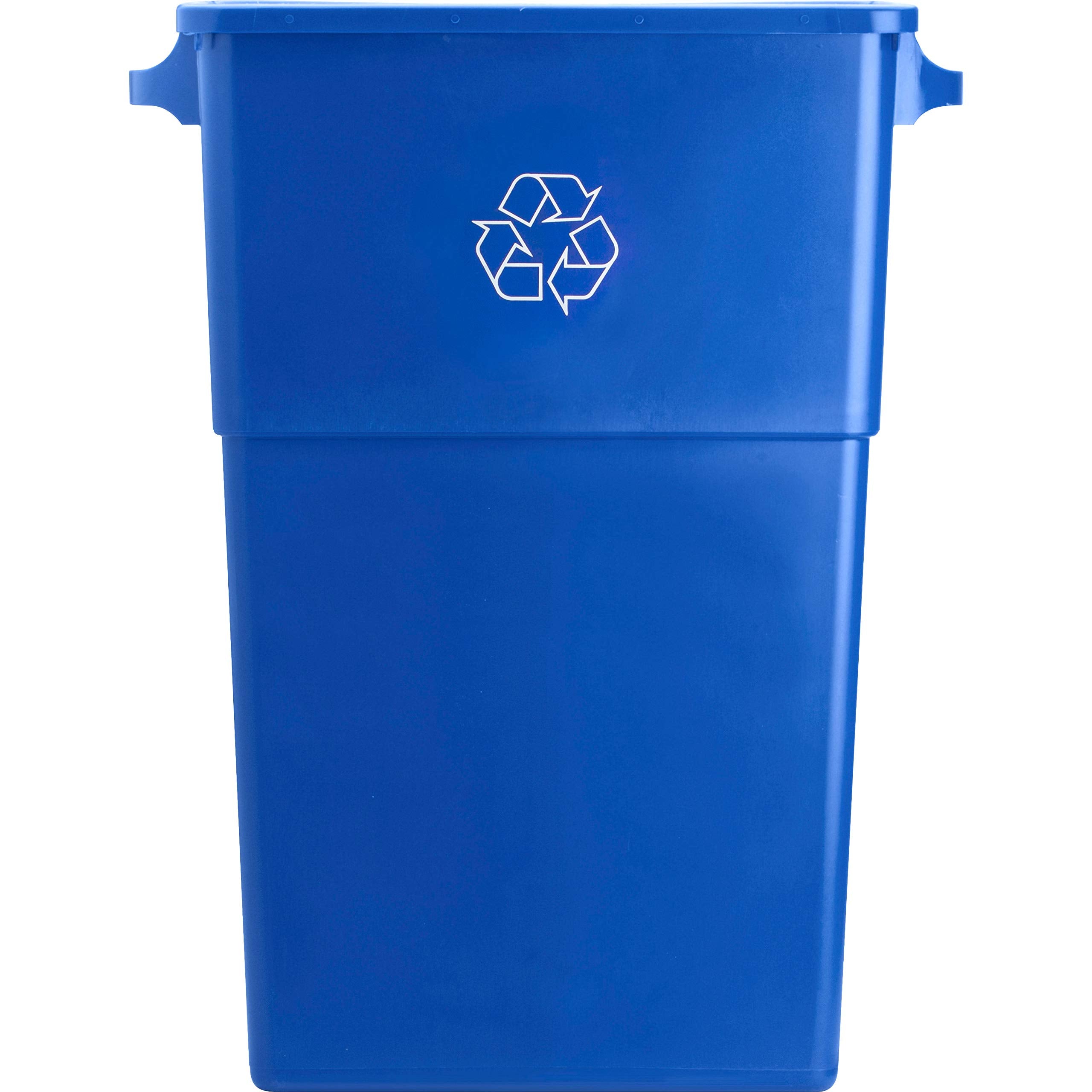 Genuine Joe GJO57258 Recycling Rectangular Container, 23 gallon Capacity, 22-1/2 Width x 30 Height x 11 Depth, Blue