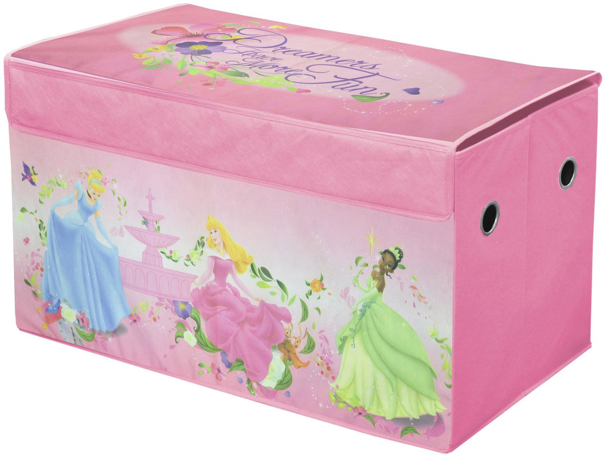 Idea Nuova Disney Princess Collapsible Storage Trunk, Pink, Medium
