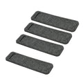 Yokive 4 Pack Felt Pen Case, Sleeve Pouch Holders | Mini Pocket Protectors, Great For Office(Dark Gray)
