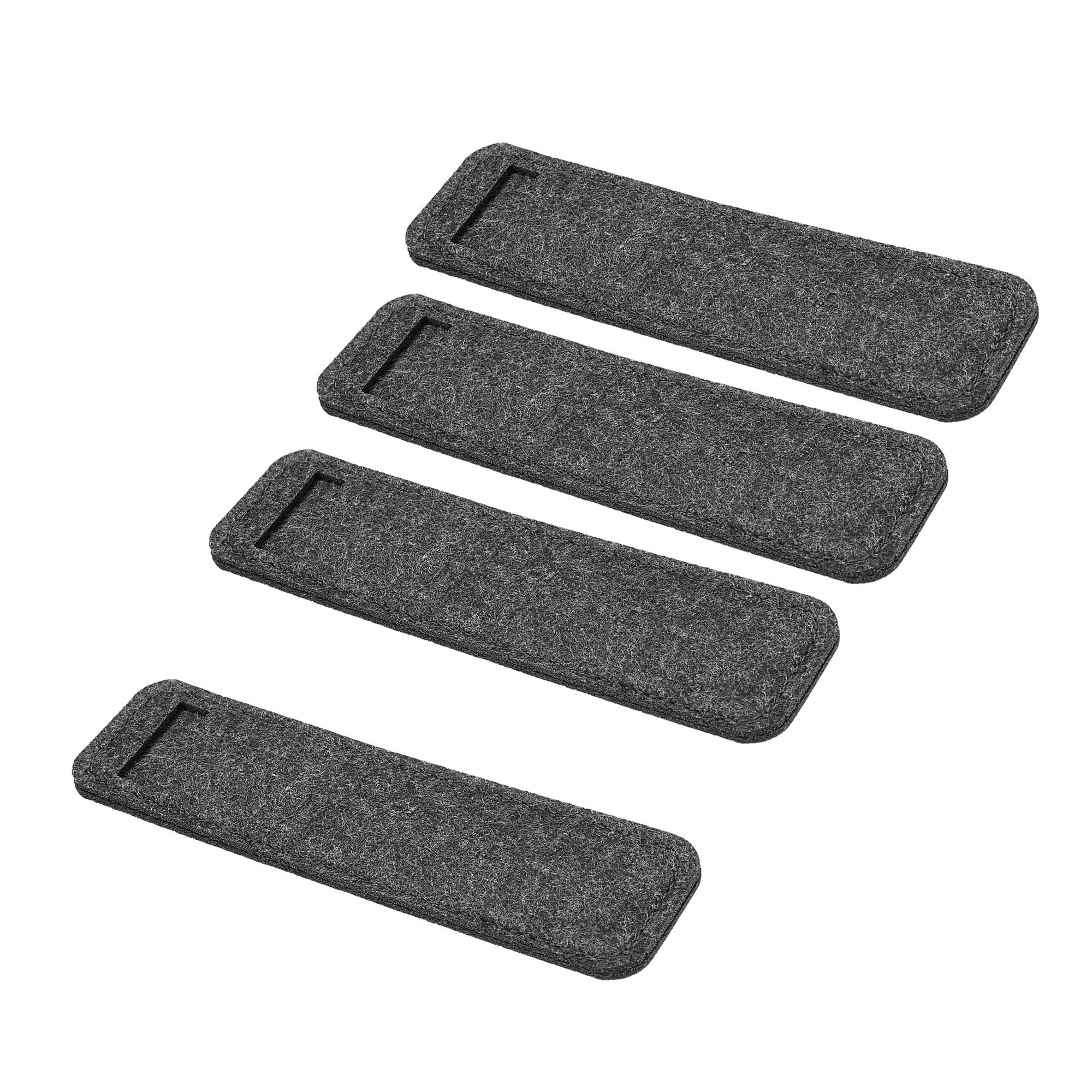 Yokive 4 Pack Felt Pen Case, Sleeve Pouch Holders | Mini Pocket Protectors, Great For Office(Dark Gray)