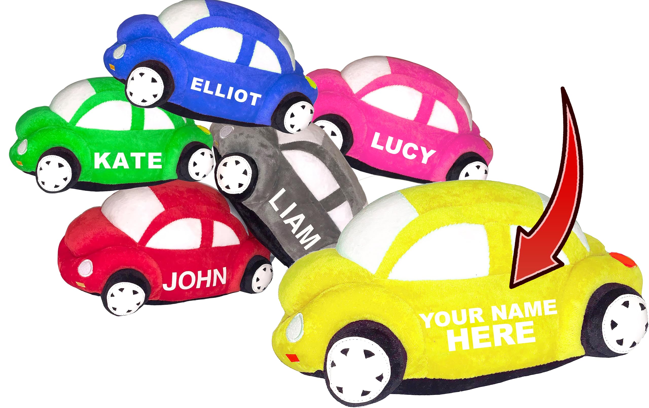 Costume Agent Toy Car Plush Beetle Bug Toy Soft Stuffed Pillow - Soft & Cuddly Decorative Cushion For Kids