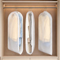 Civori Space Saving Garment Bags for Hanging Clothes, Clear Sides, 3 Pack