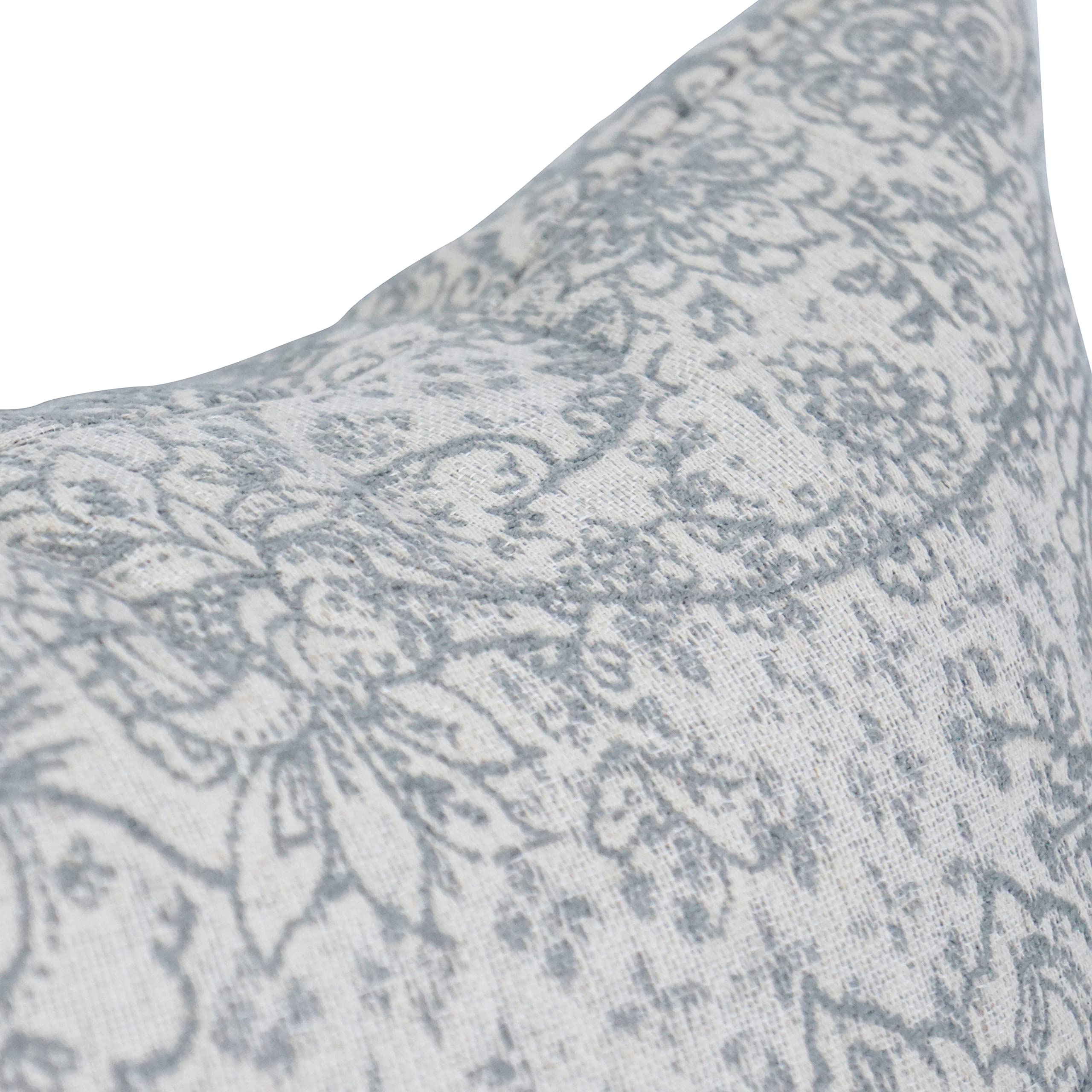 Blazing Needles Square Jacquard Throw Pillows, 17&quot;, Paislfrt Mica 2 Count