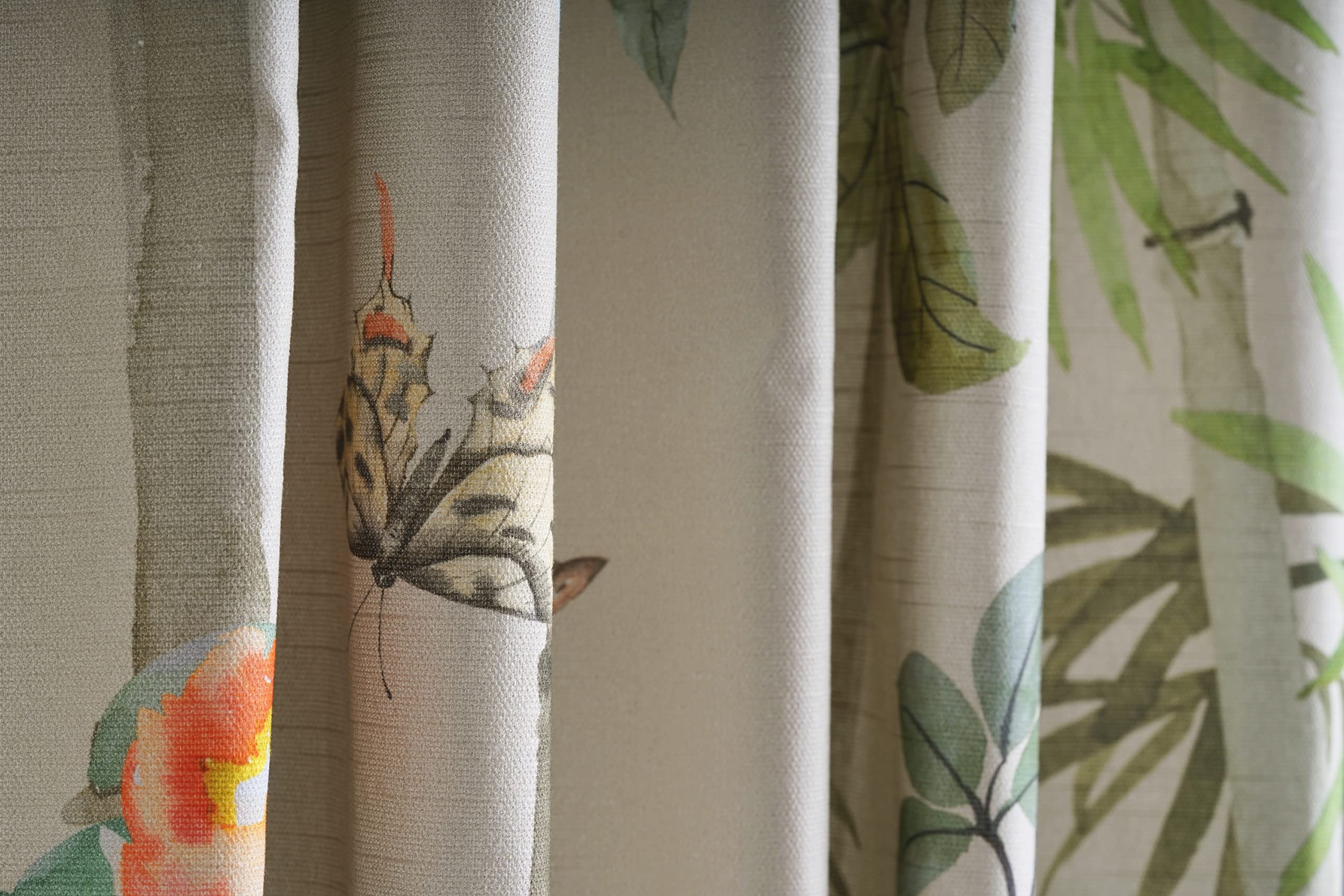 Maison D' Hermine 100% Cotton Curtain Bamboo Beige One Panel Curtain For Living Rooms Bedrooms Offices Tailored With A Rod Pocke