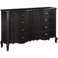 Acme Chelmsford 8-Drawer Contemporary Wood Dresser in Antique Black