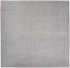 Nourison Essentials Indoor/Outdoor Silver Grey 9' X Square Area -Rug, Easy -Cleaning, Non Shedding, Bed Room, Living Room, Dining Room, Backyard, Deck, Patio (9 Square)