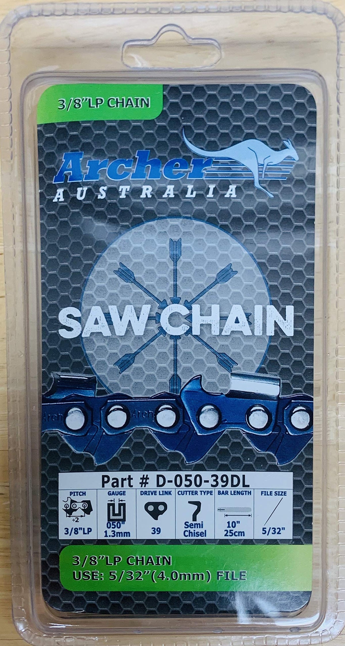 10' Archer Chainsaw Saw Chain Remington 108526-01 106890-02 Pole Saw Pruner Compatible With Oregon 91Vxl039G 91Px039G, S39