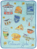 Jay Franco Gilmore Girls Throw Blanket - Plush 46' X 60' Throw Blanket For Ladies, Soft Fleece Throw Blanket, Cozy, Fade Resis