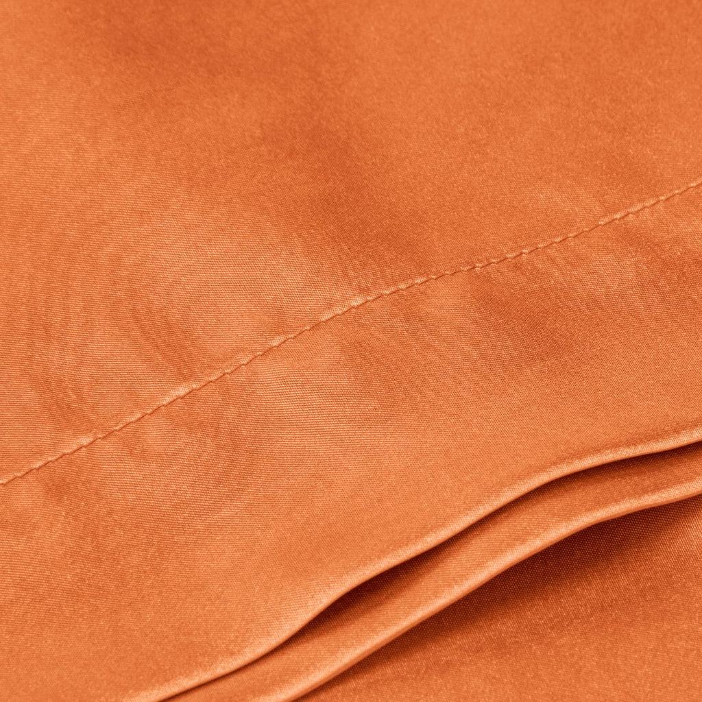 Bedelite Satin Silk Body Pillow Pillowcase For Hair And Skin, Premium And Silky Burnt Orange Long Body Pillow Case Cover 20X54 W