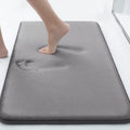 smiry Memory Foam Bath Mat, Extra Soft Absorbent Bathroom Rugs Non Slip Bath Rug Runner for Shower Bathroom Floors, 30 x 20, Gre