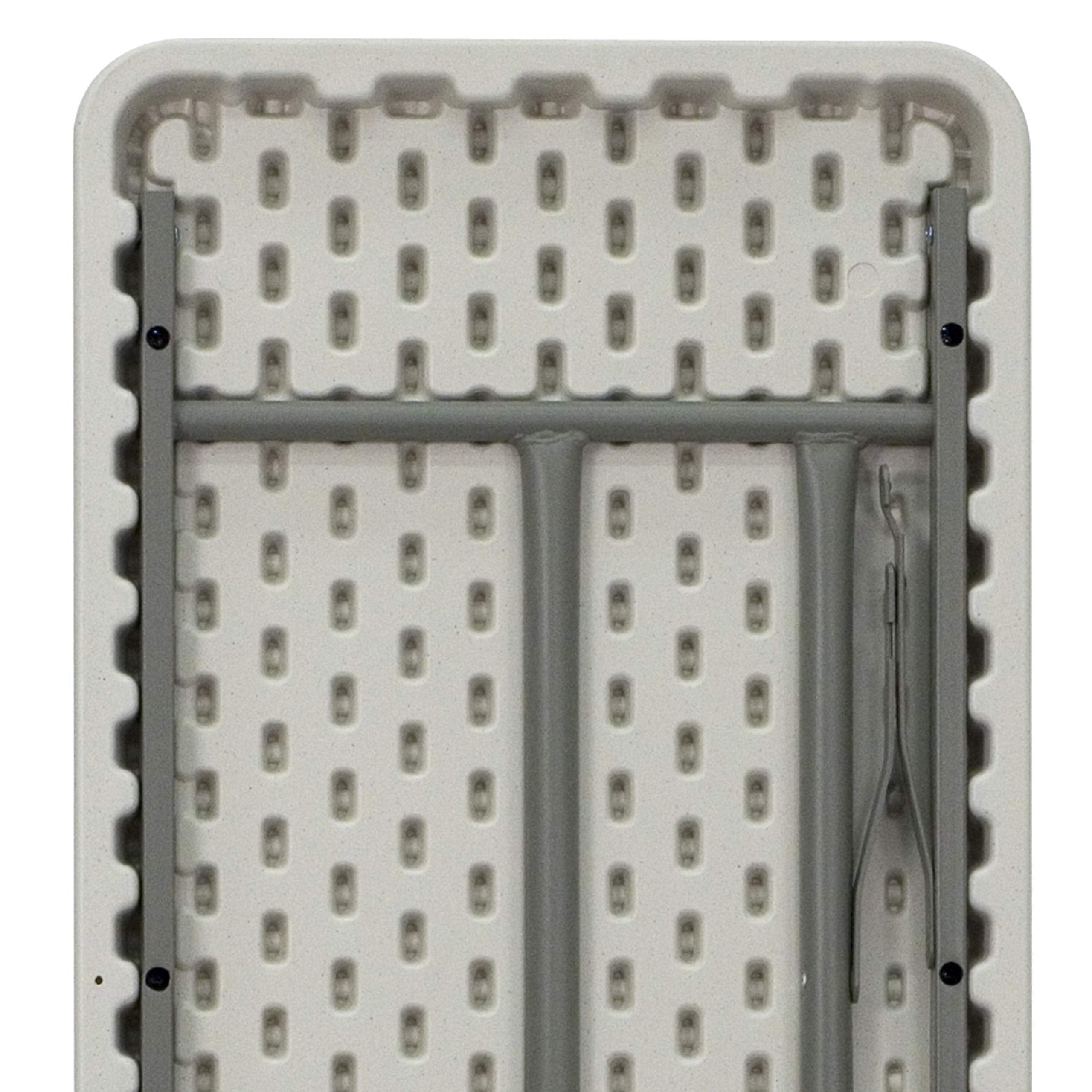 Flash Furniture Elon 6-Foot Granite White Plastic Folding Training Table