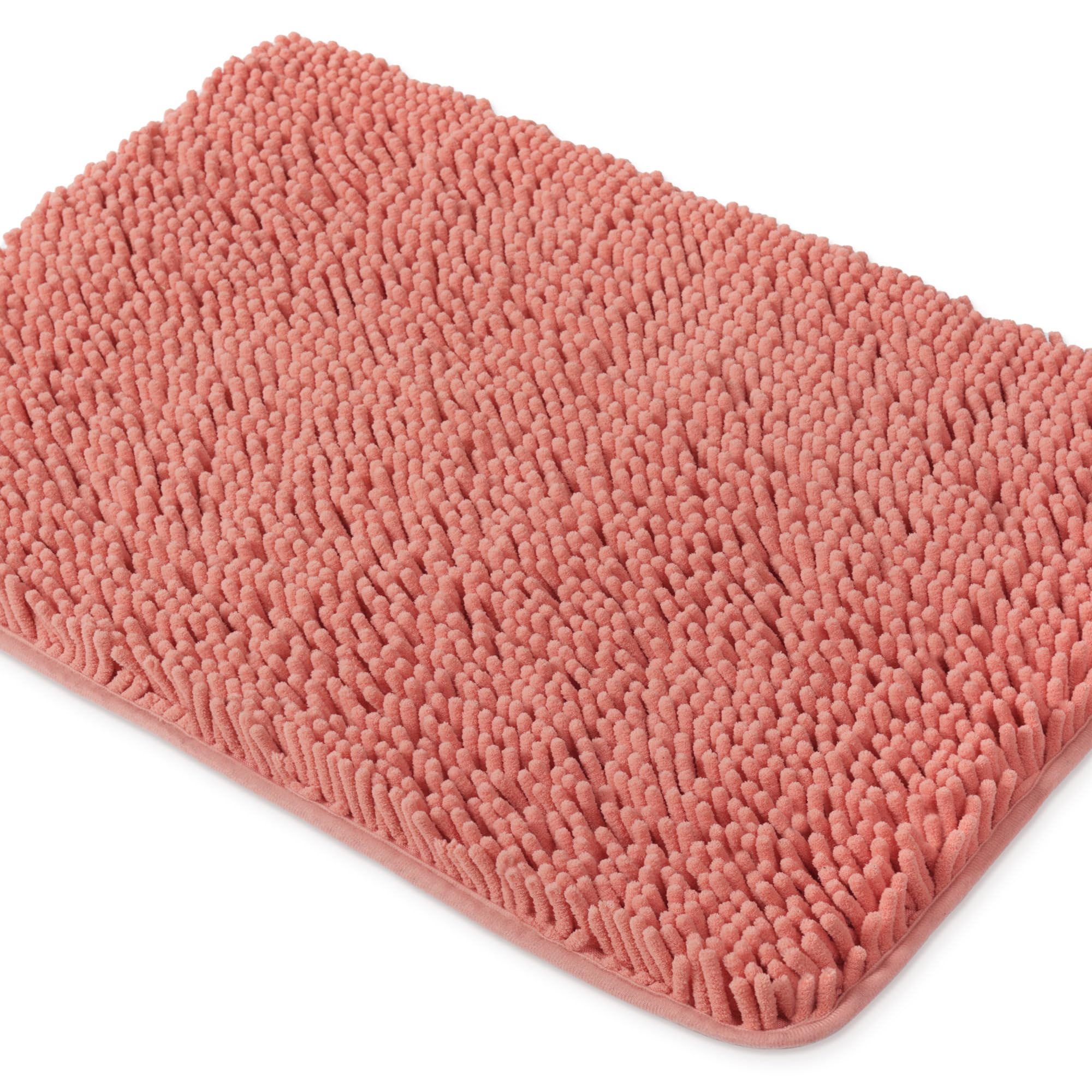 Yeaban Coral Bathroom Rugs - Thick Chenille Bath Mats | Absorbent and Washable Bath Rug Non-Slip, Plush and Soft Rugs for Bathro
