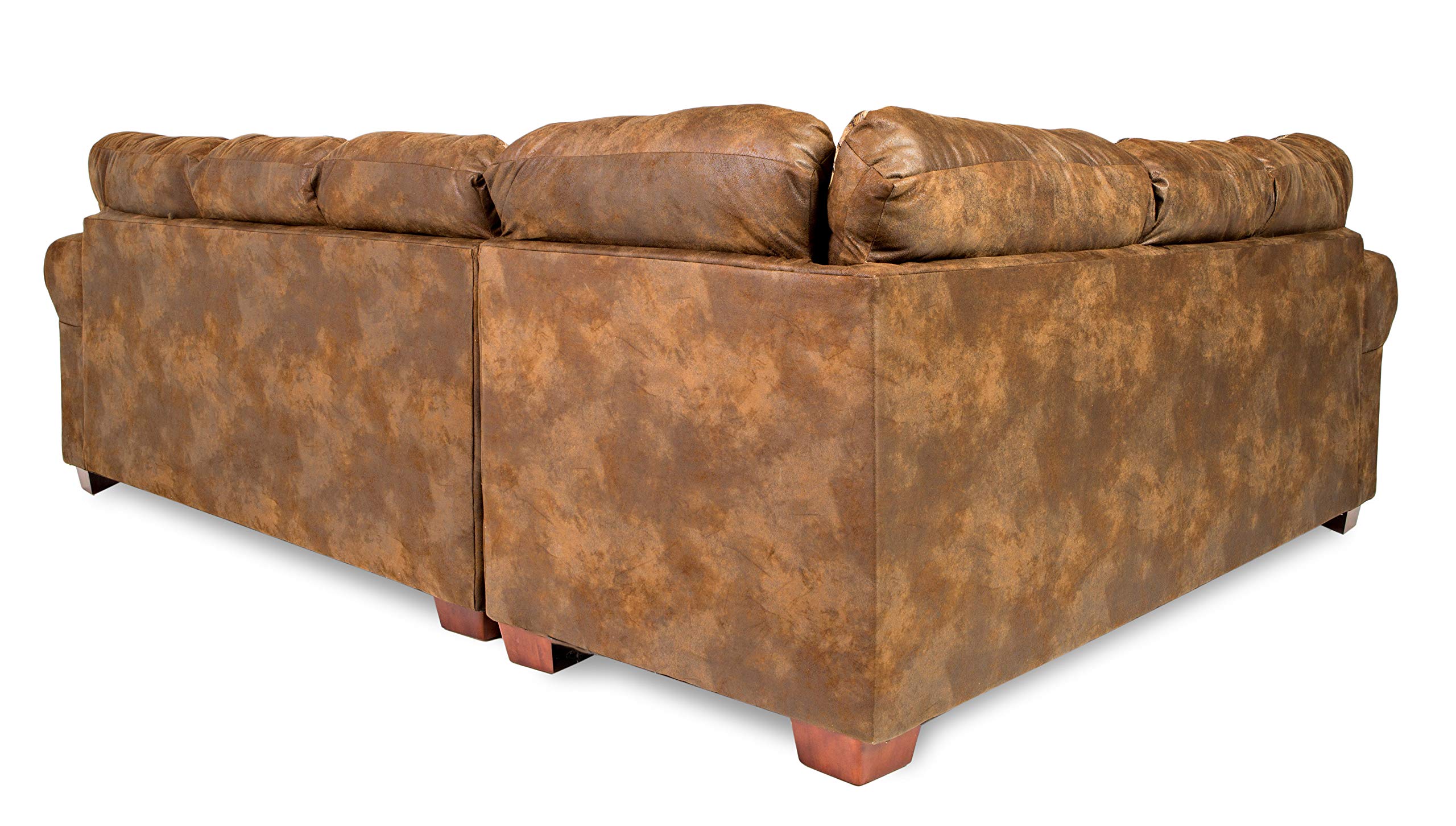 American Furniture Classics Model Angler's Cove Two Piece sectional sofa, Brown