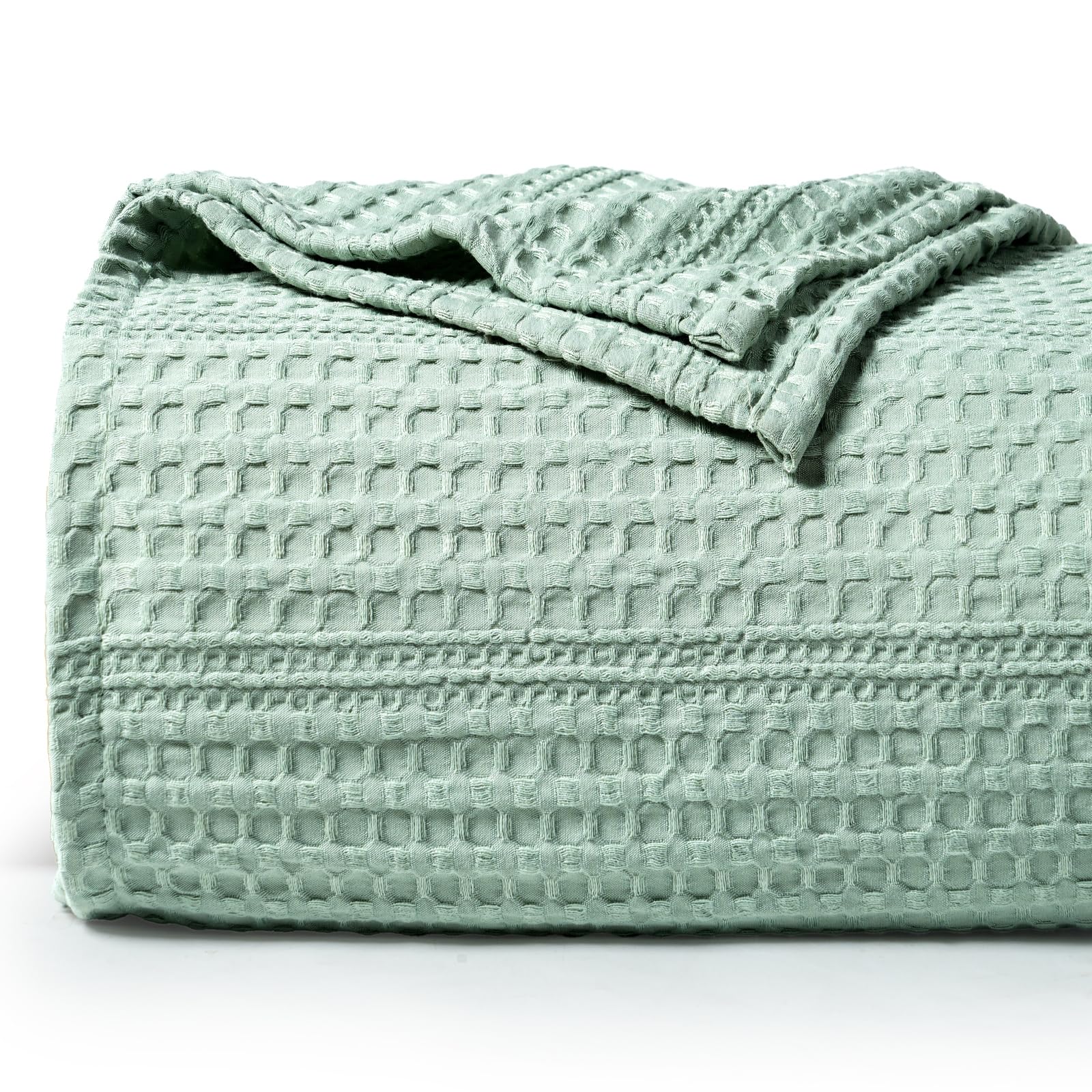 Phf Soft Waffle Weave Blanket Twin Size 66X90 - Lightweight And Breathable Woven Blankets Perfect For Summer - Great Decor For C