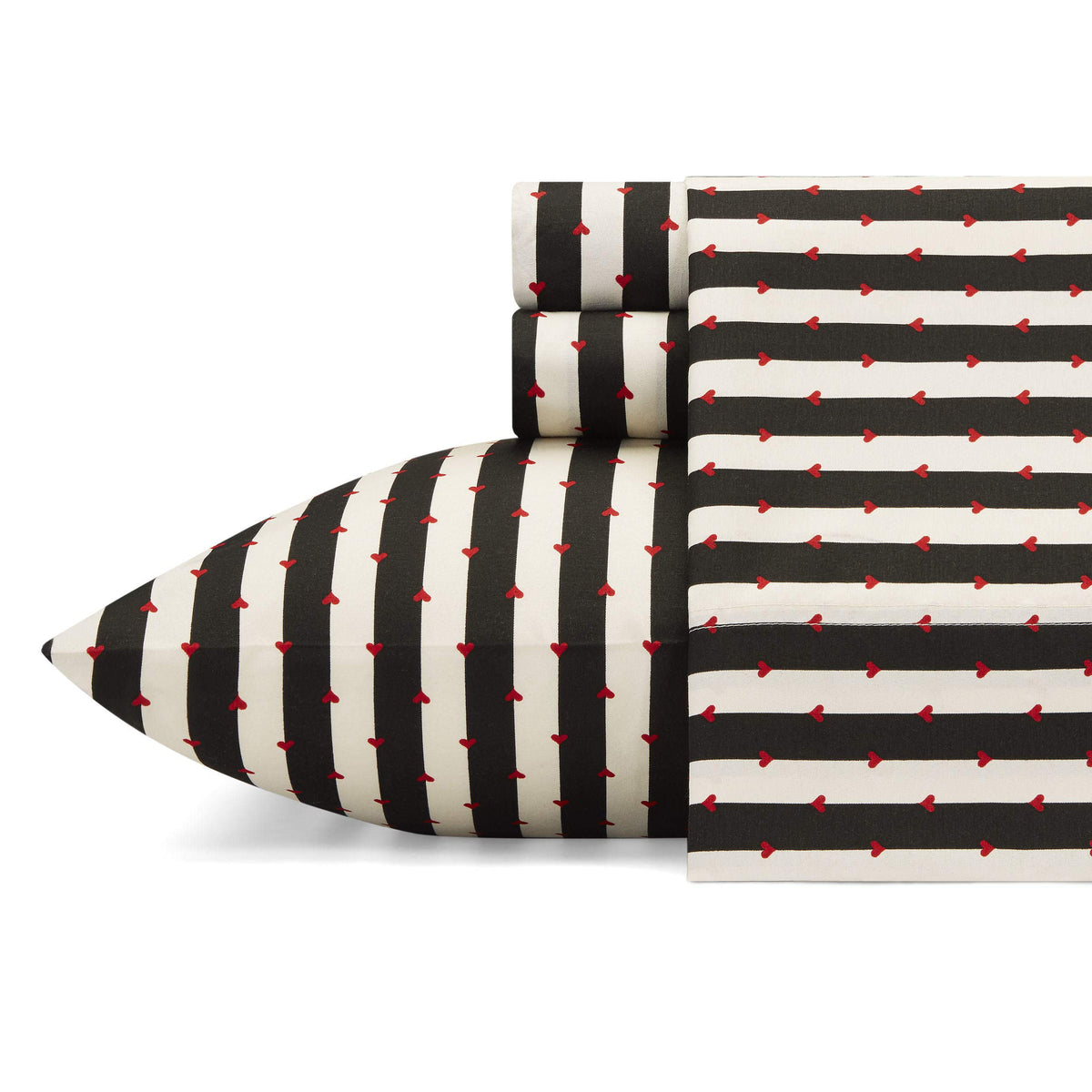 Betsey Johnson - King Sheets, Silky & Lightweight Bedding, Fade & Wrinkle Resistant (Wonderland Stripe, King)