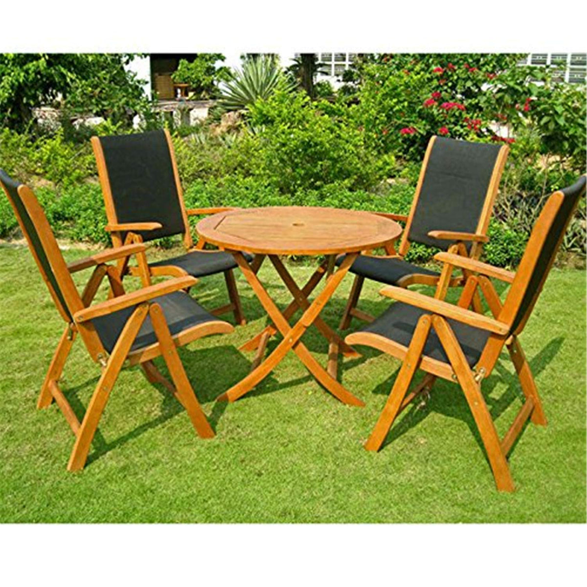 International Caravan Furniture Caceres Royl Tahiti 5-Piece Patio Set