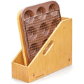 Libreshine Slim Bamboo Cutting Board Holder & Baking Sheet Organizer