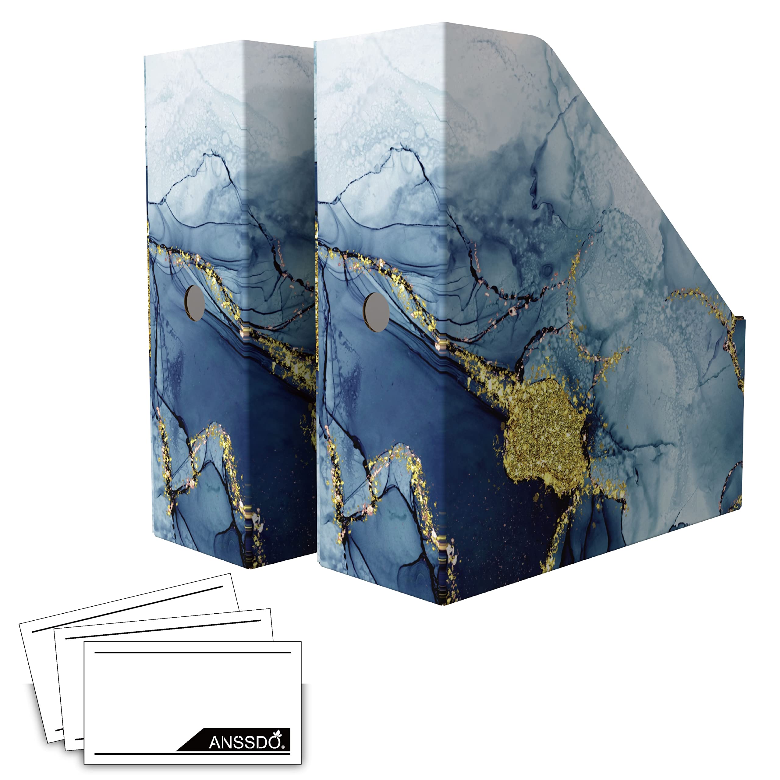 Anssdo 12 Pack Cardboard Magazine Holder Premium Magazine File Holder Organizer, Magazine File Organizer, Large Volume Magazine