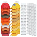 Hat Organizer Hold up to 20 Hats, 2 Pack Hat Rack for Wall with Strong Adhesive, Hat Organizer for Baseball Caps Display for Doo