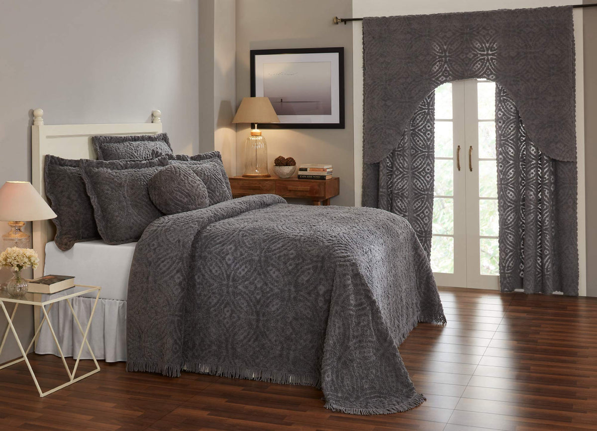 Better Trends Wedding Ring Comforter Collection 100% Cotton Tufted Unique Luxurious Soft Plush Chenille Machine Washable Tumble