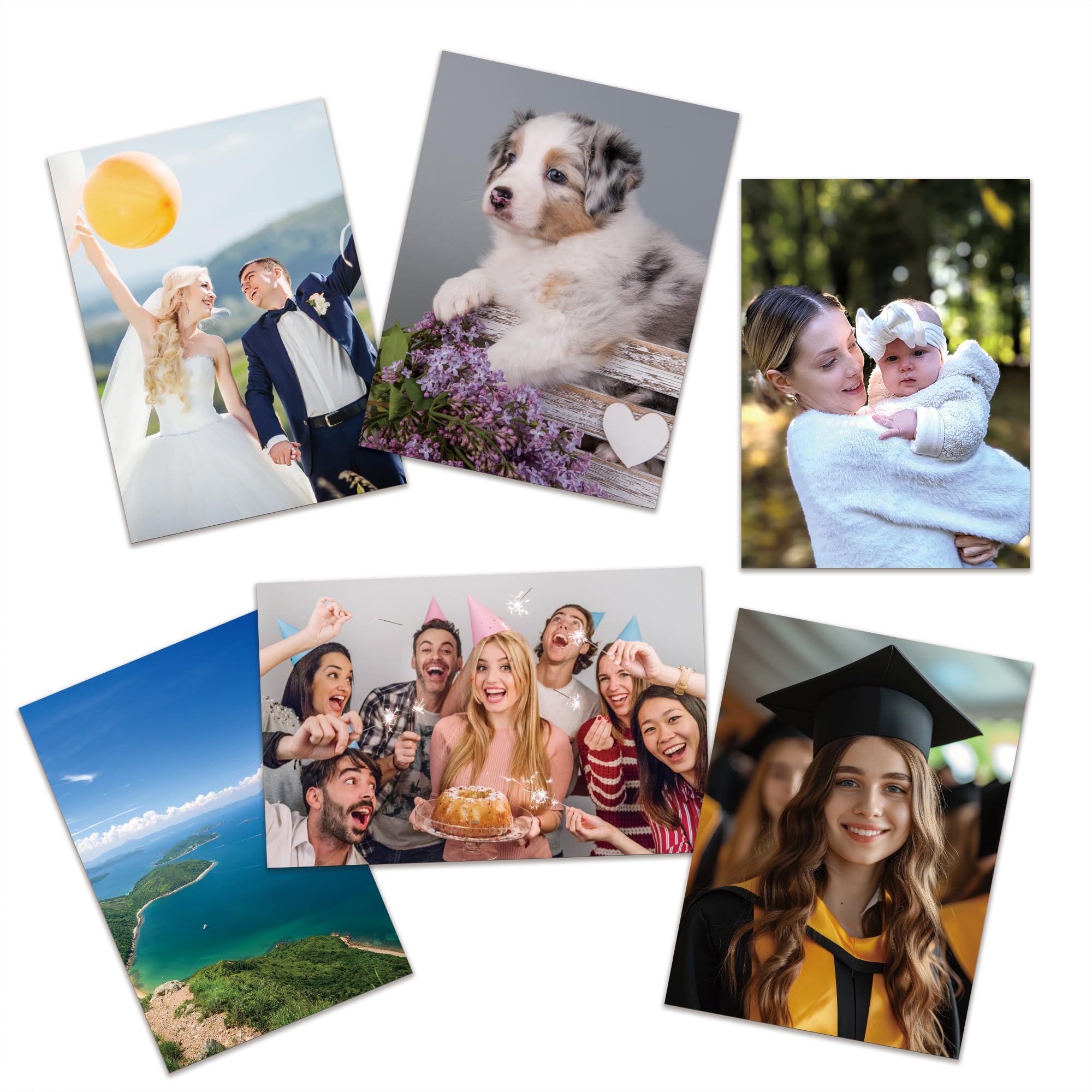 XIAODAXIA Custom Photo Prints Personalized Photo Gifts Standard Size Glossy - Set of 6,12,20pcs - UNFRAMED-Gift Wrapping Availab