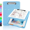 Sooez Glitter Clipboard With Storage, Cute Clip Boards 8.5X11 With Storage, Sparkle Plastic Clipboard Folder For Women, Nurse Ac
