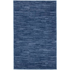 Nourison Essentials Indoor/Outdoor Navy Blue 3' X 5' Area Rug, Easy -Cleaning, Non Shedding, Bed Room, Living Room, Dining Room, Backyard, Deck, Patio (3X5)