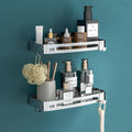 Usf Stainless Steel Corner Shelf For Bathroom, Wall Mounted Basket Rack For Toiletries And Kitchen Storage, Space Saving Organiz