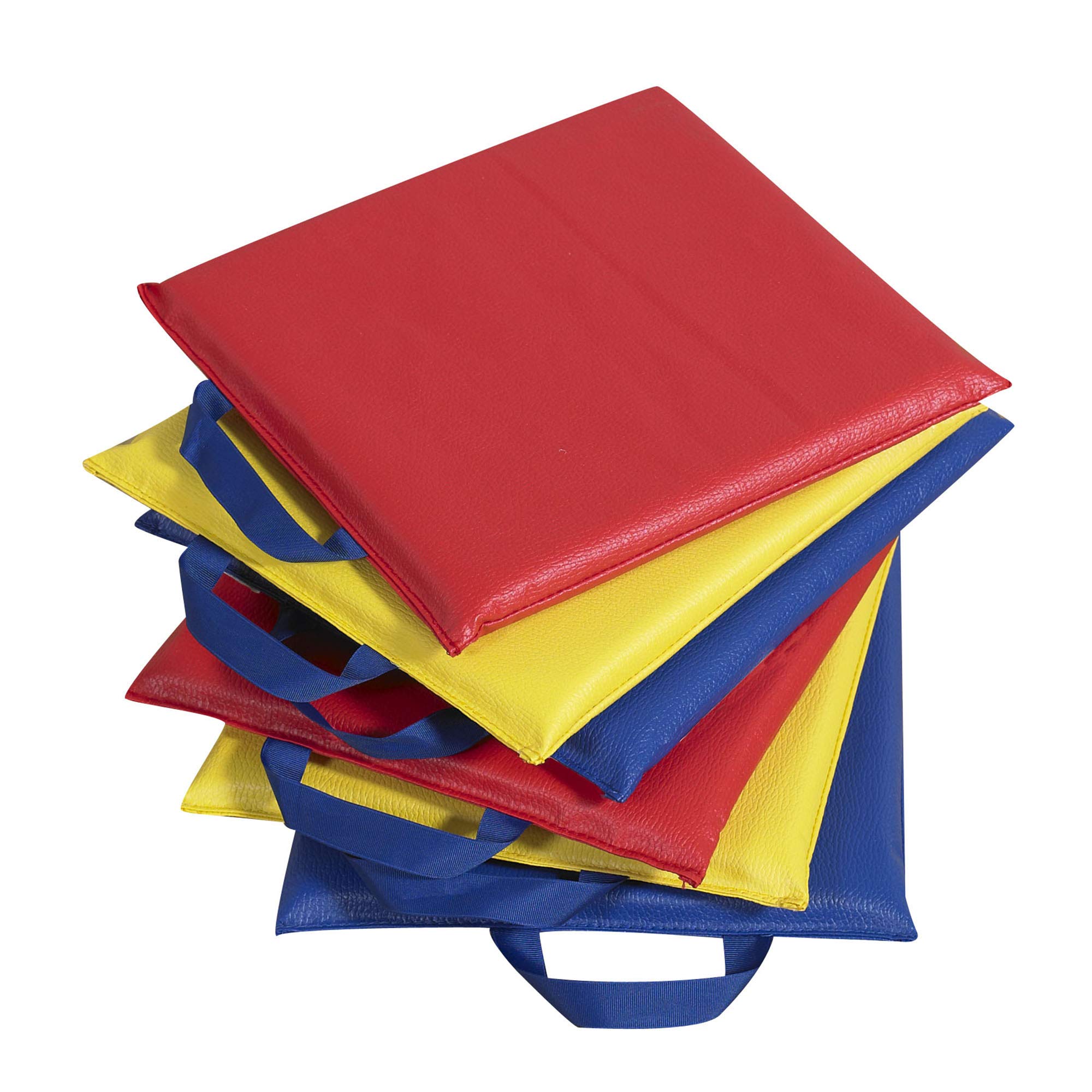 Children'S Factory 12' Square Kids Floor Cushions, Flexible Classroom Seating, Sit Upon For Kids, Set Of 6