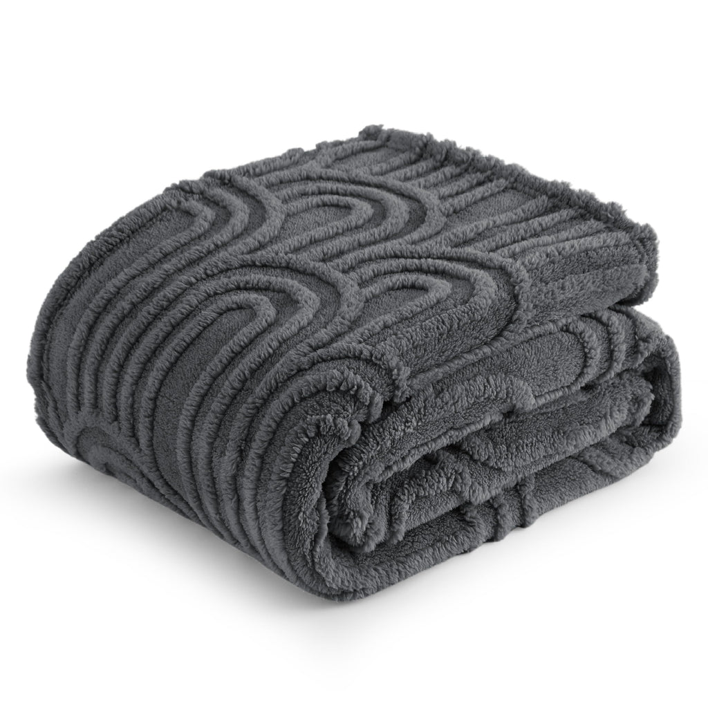 Bedsure Grey Throw Blanket For Women - Super Soft & Cozy, Fleece Blankets For Girls, Ideal For Couch & Bed, 50X60 Inches