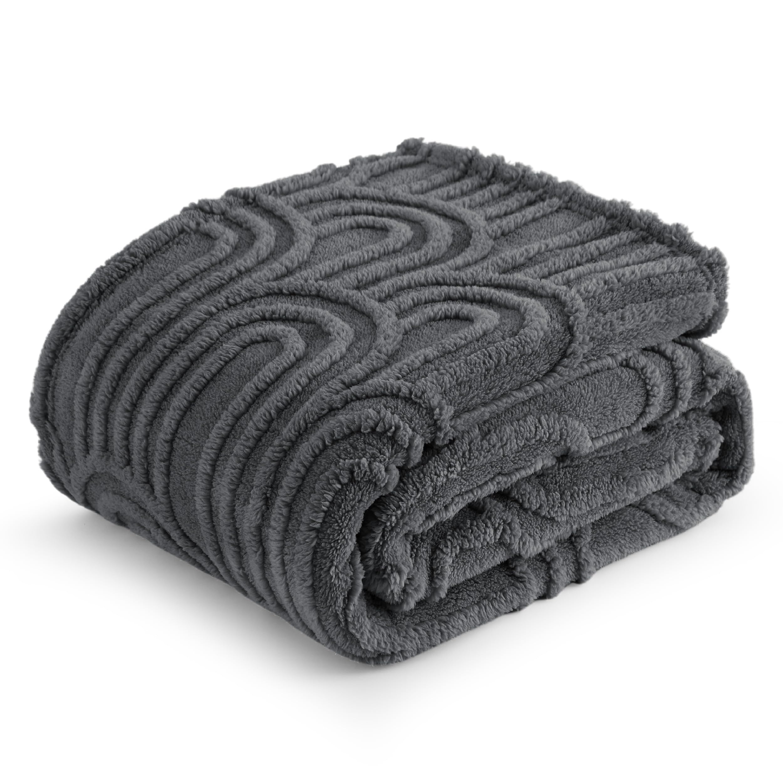 Bedsure Grey Throw Blanket For Women - Super Soft & Cozy, Fleece Blankets For Girls, Ideal For Couch & Bed, 50X60 Inches