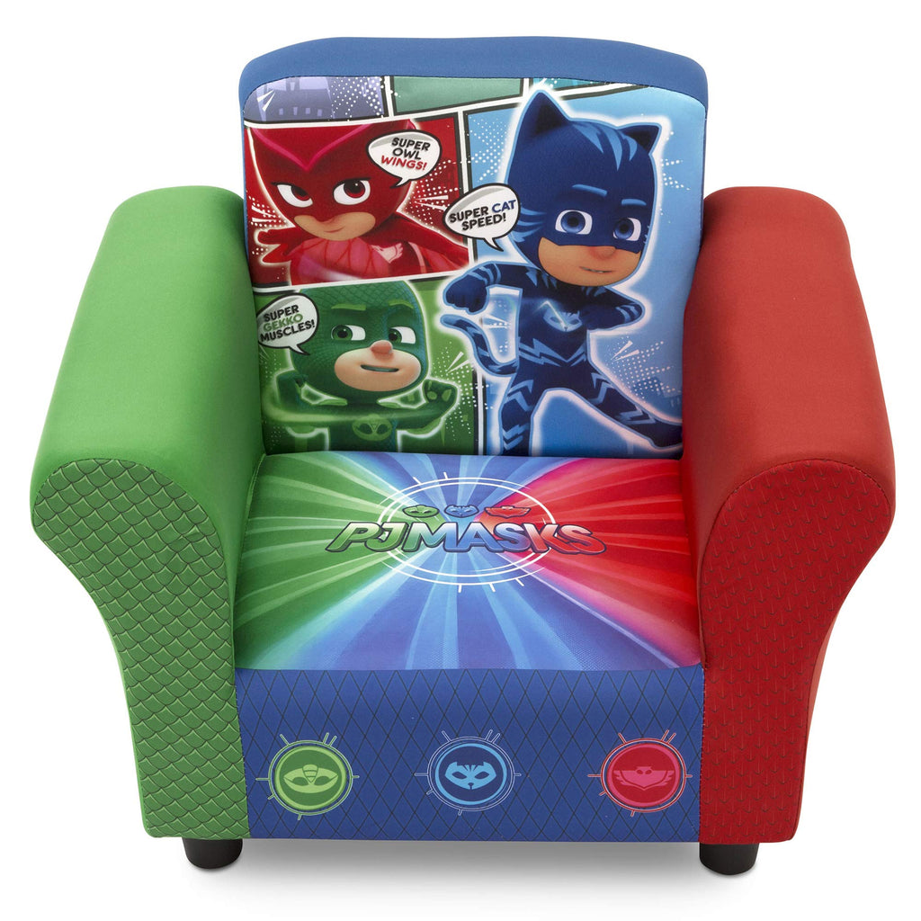 Delta Children Colorful Kids Upholstered Chair, Pj Masks