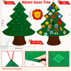 26 Pieces Jesse Tree Diy Felt Christmas Tree For Toddlers Kids Jesse Tree Advent Ornaments Christmas Countdown Advent Calendar F