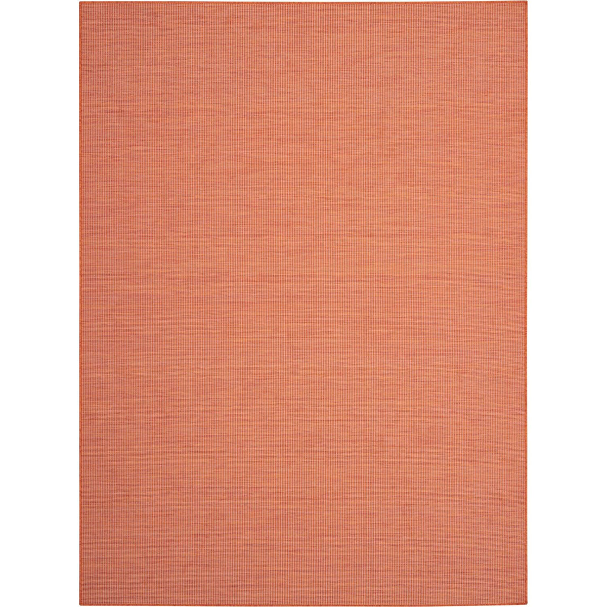 Nourison Positano Indoor-Outdoor Terracotta 6' X 9' Area Rug, Easy Cleaning, Non Shedding, Bed Room, Living Room, Dining Room, B