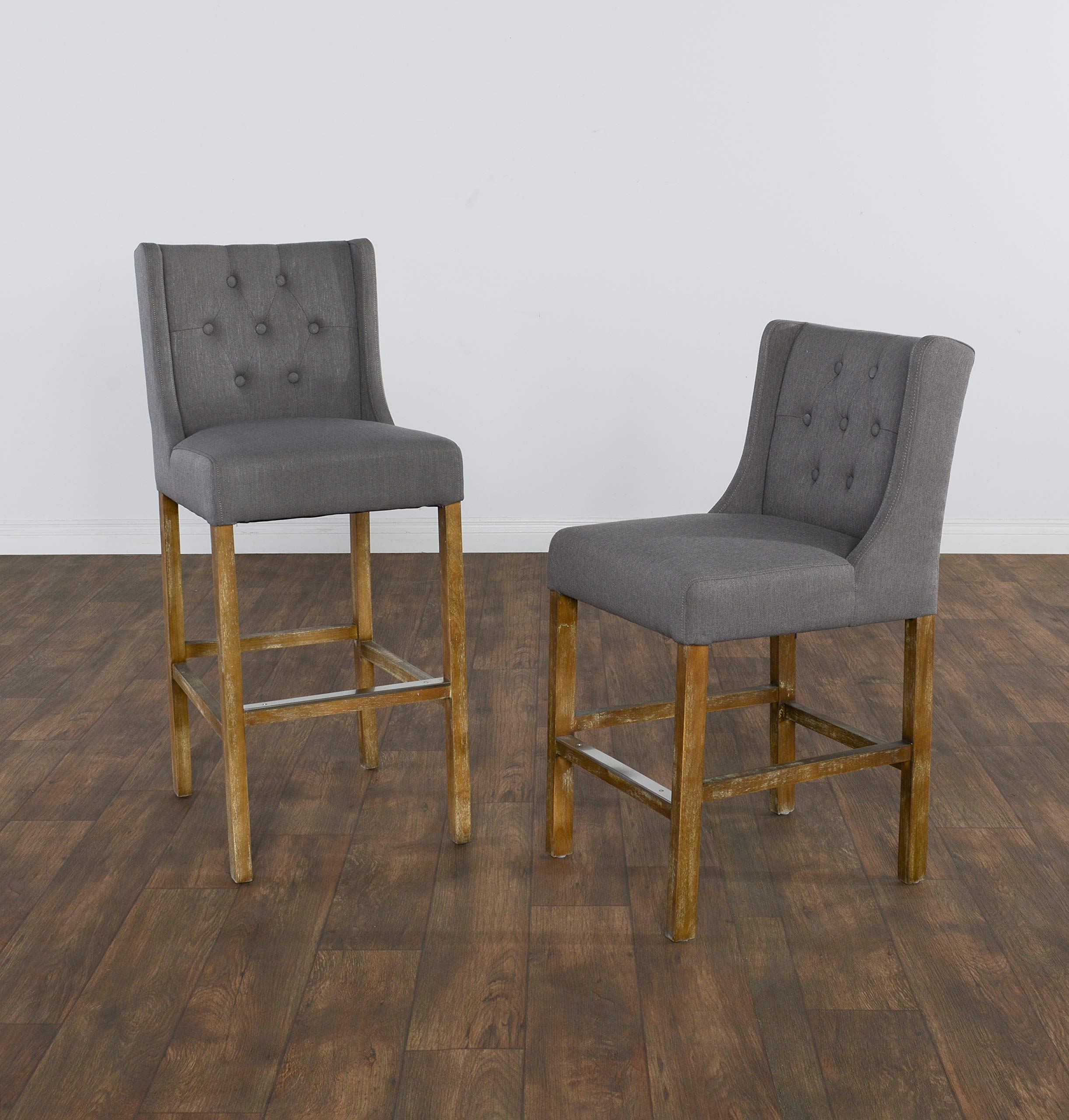 Kosas Home Karla Tufted 30 inch Barstool