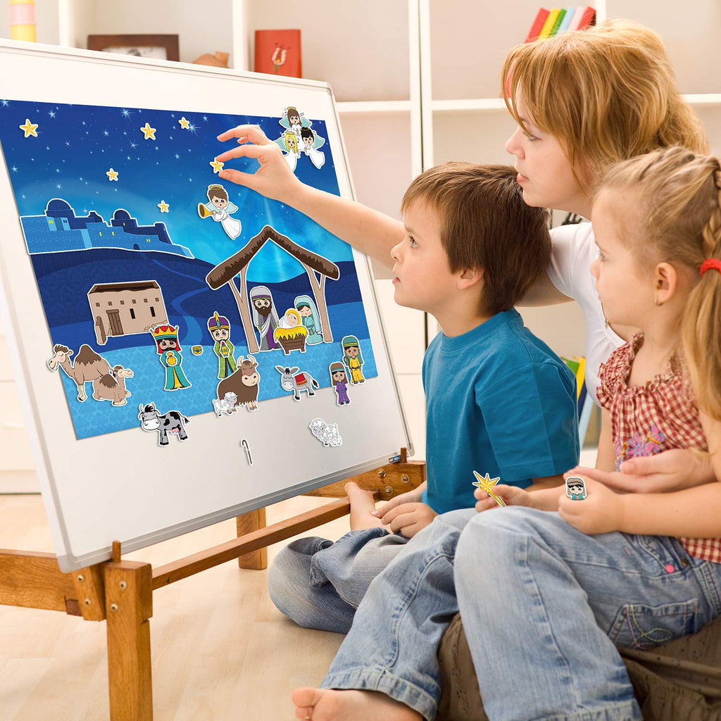 Lifebeats Nativity Magnetic Advent Calendar With A Daily Family Activity Booklet