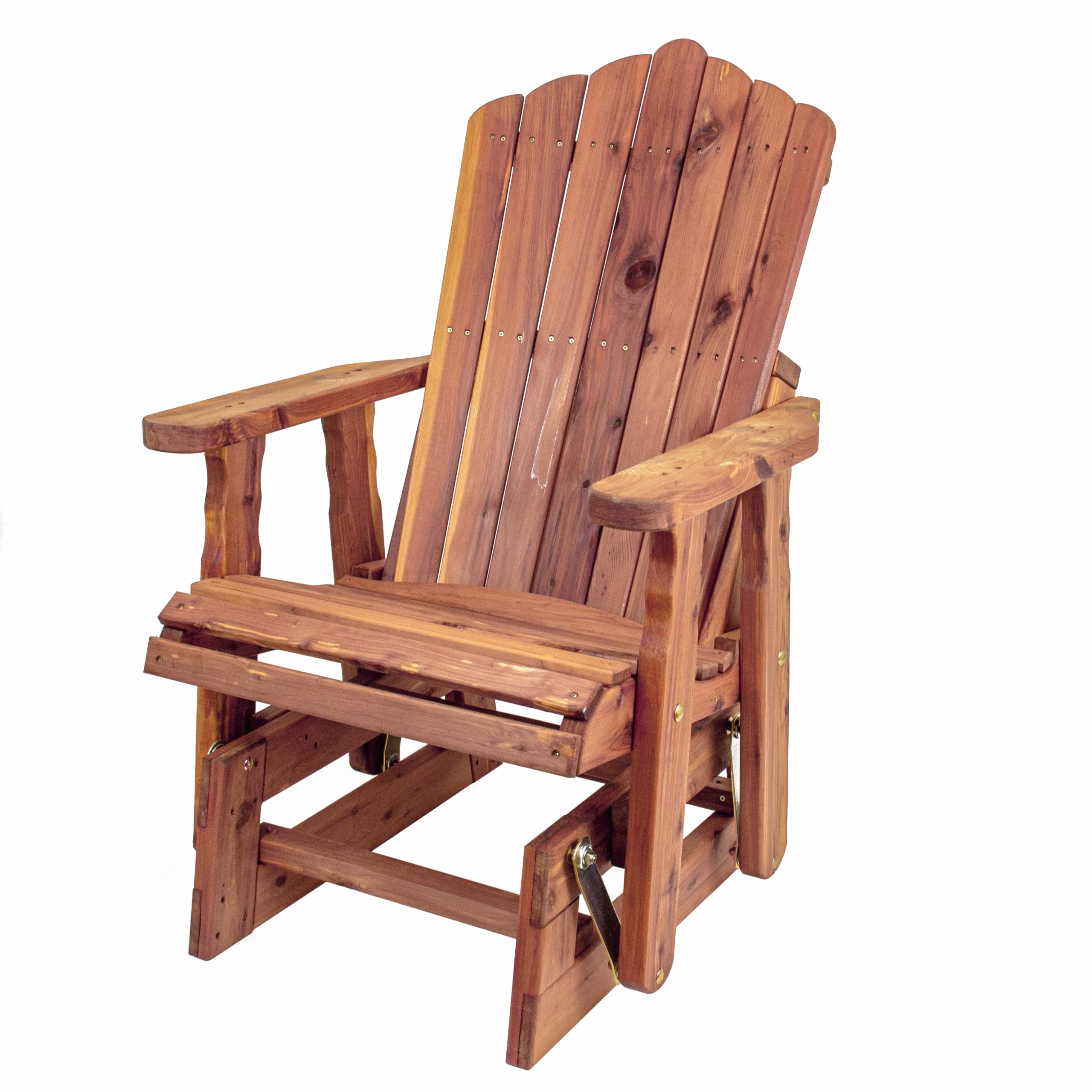 American Furniture Classics Adirondak Glider, Natural Cedar