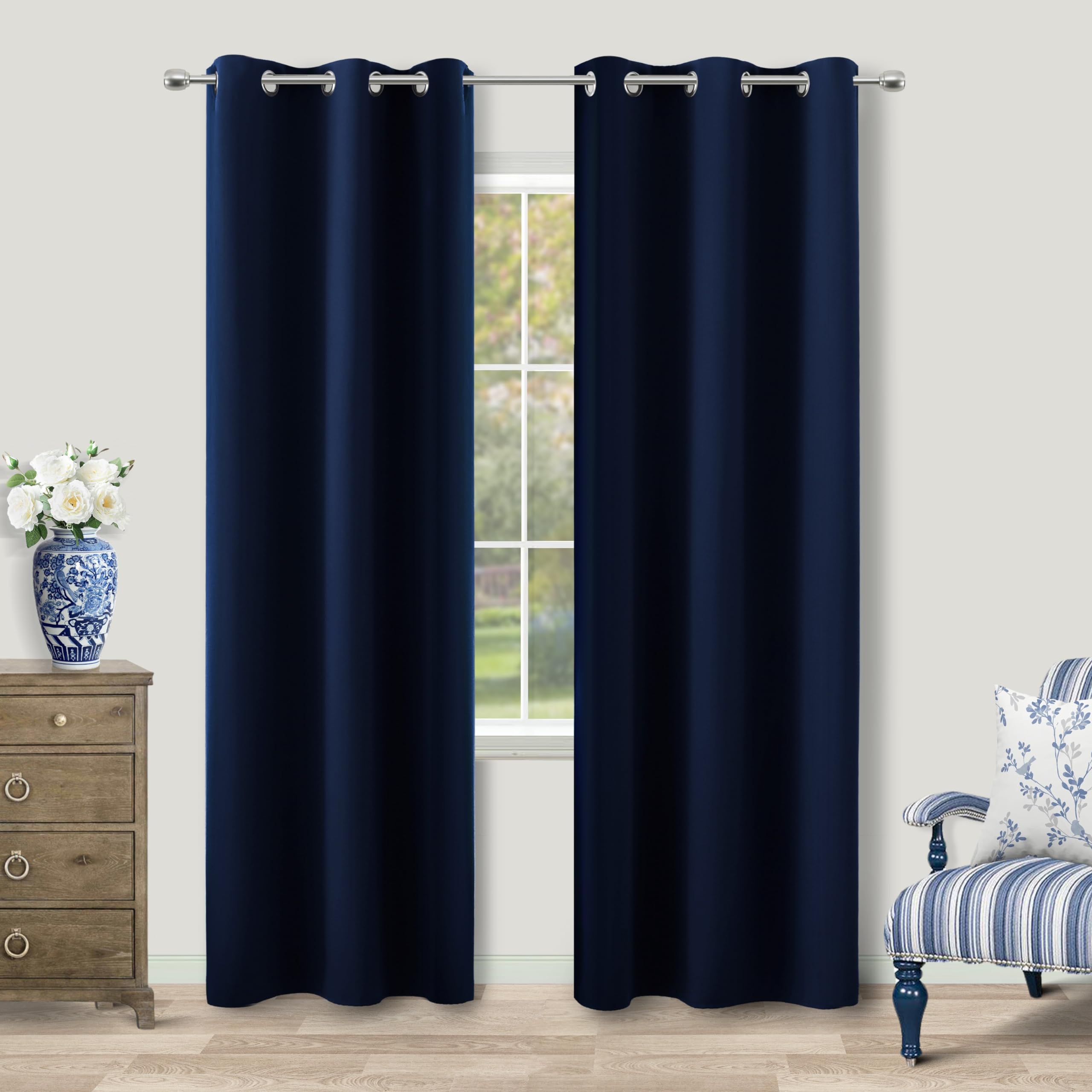 Koufall Boys Kids Small Curtains For 36 Inch Wide Window,Narrow And Long Thermal Insulated Light Blocking Heat Block Curtains For Living Room Bedroom,38 X 84 Inch Length 2 Panels