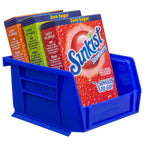 Akro-Mils 30210 Akrobins Plastic Hanging Stackable Storage Organizer Bin, 5-Inch X 4-Inch 3-Inch, Blue, 24-Pack