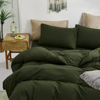 Karever Army Green Comforter Twin Dark Green Bedding Set Deep Green Comforter Teens 3 Pcs Hunter Green Comforter 1 Twin Size Com
