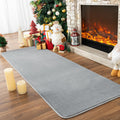 Przemy Washable Grey Rugs for Bedroom Living Room, 2x6 Feet Runner Rug Soft Memory Foam Indoor Carpet for Hallway Kids Boys Girl