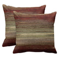 Emvency Set Of 2 Throw Pillow Cover Western Tribal Geometric Brown Southwest Decorative Pillow Case Home Decor Square 20 X 20 In