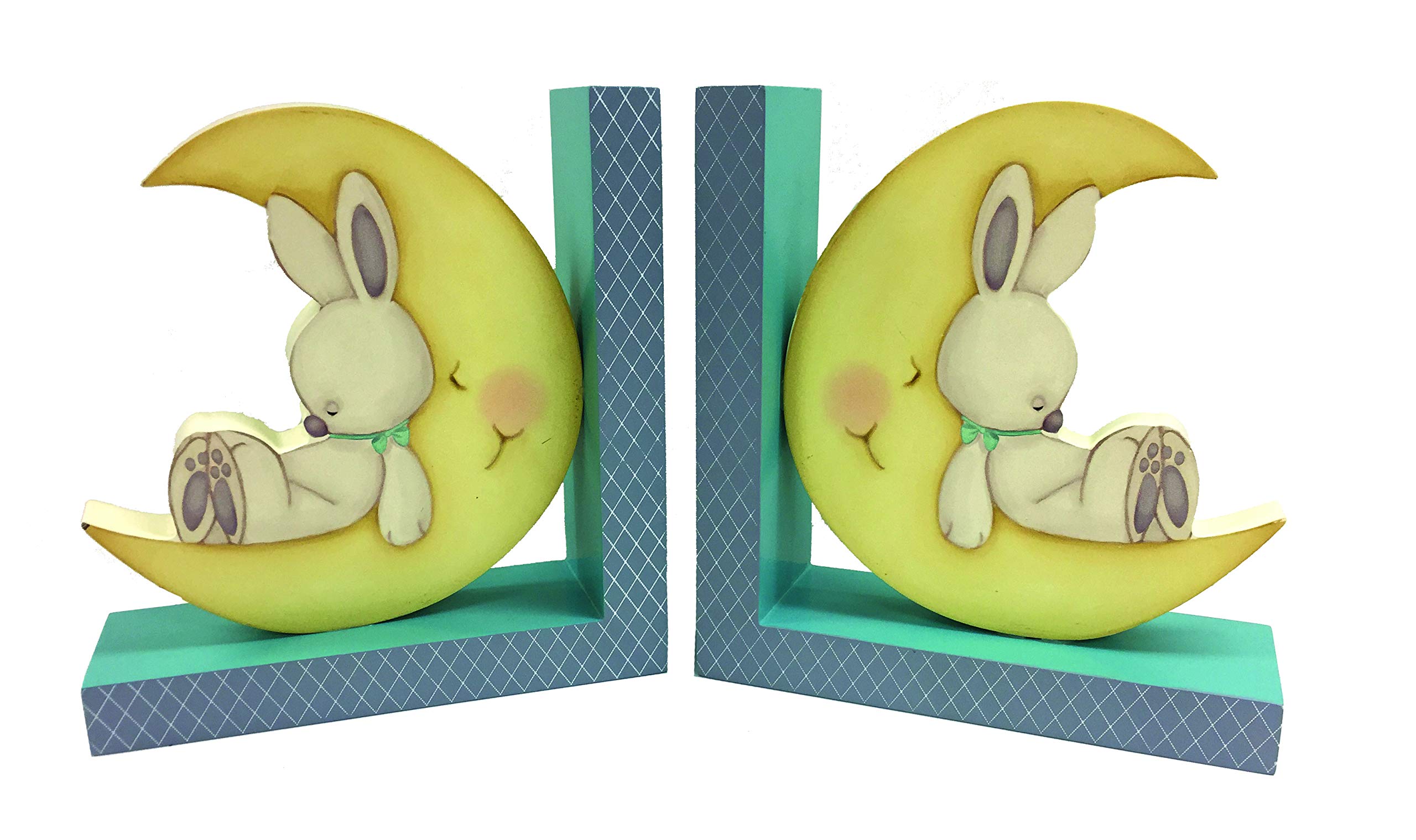 Borders Unlimited Sweet Dreams Moon Bookends, Multi