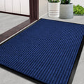 Door Mat Heavy Duty Outdoor Indoor Doormat Low Profile Front Door Mat Large 48X72 Inch Blue Entrance Welcome Mats Easy Clean Pat
