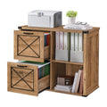 VASAGLE Lateral File Cabinet, Filing Cabinet with 2 Drawers, Printer Stand, 2 Open Compartments, Fit A4, Letter Size, Hanging Fi