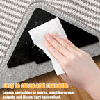 Rug Tape, 10 Pcs Double Sided Non Slip Reusable Rug Stopper, Washable Rug Pad Grippers For Hardwood Floors, Tile Floors, Carpets